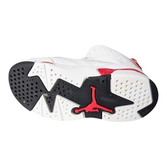 NIKE Air Jordan Retro 6 'Red Oreo' TD Sneakers Size 7C - Picture 6 of 7